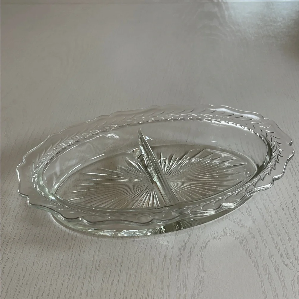 Vintage Starburst Relish Serving Dish